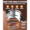 WantJoin 8Qt Aluminum Pressure Cooker w/Release Valve & Multiple Protective Device